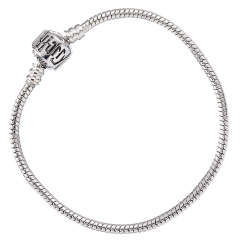Harry Potter Silver Plated Bracelet for Slider Charms M 19cm - HP0028-19