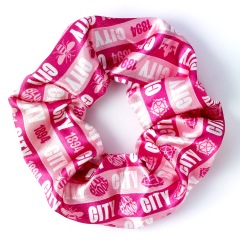 Manchester City Football Club Pink Icons Hair Scrunchie