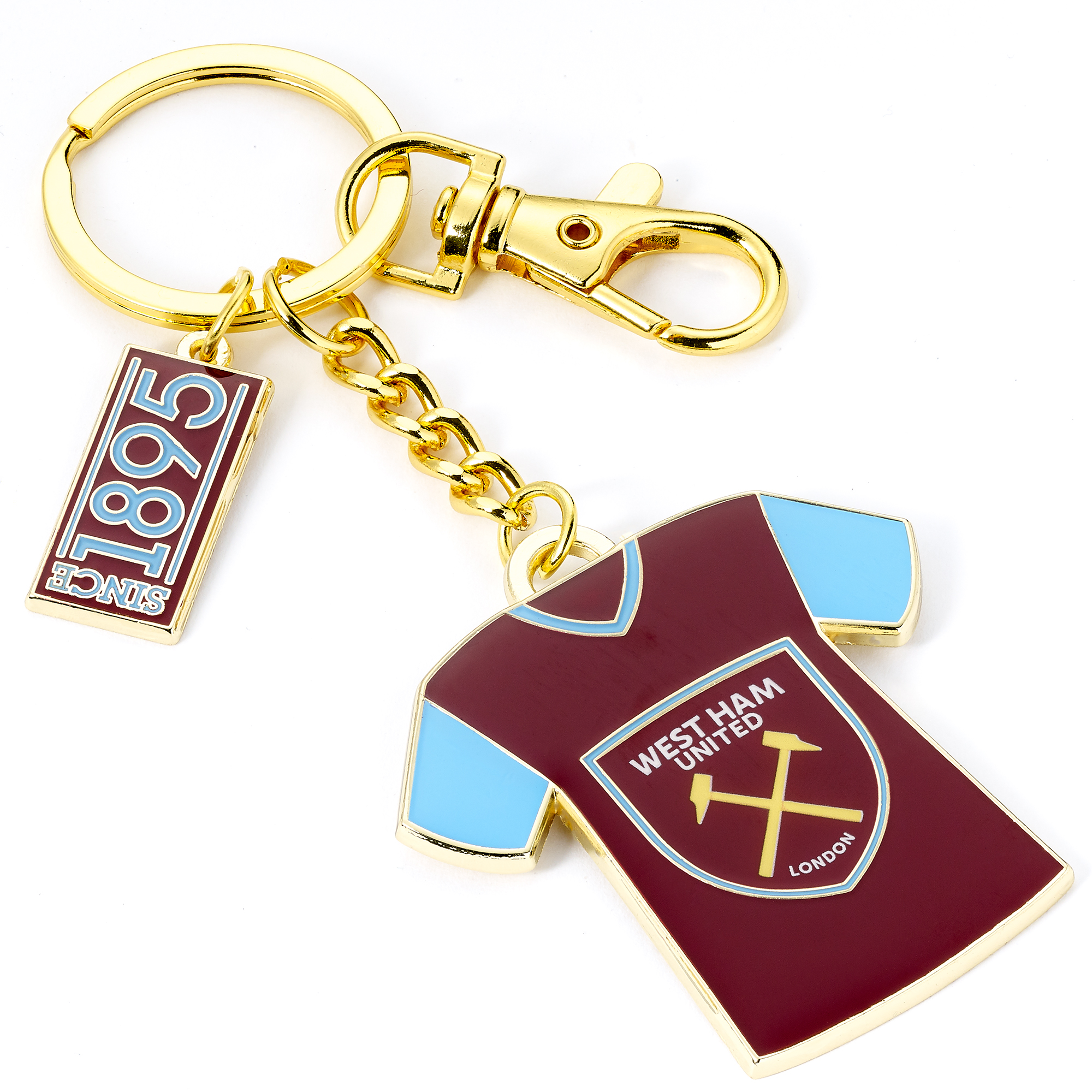 West Ham shirt & crest keyring